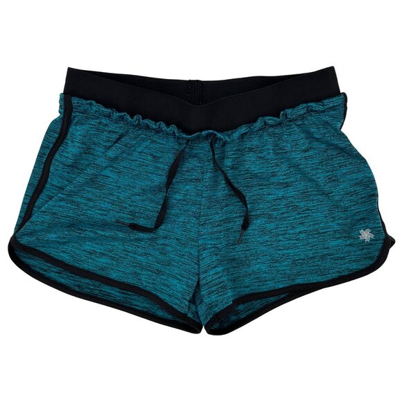 Tek Gear Womens DryTek Performance Shorts S Teal Black - Picture 1 of 5